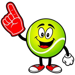 Tennis Ball with Foam Finger