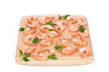 Boiled shrimps