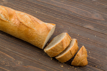 Wecken aus weißem Brot