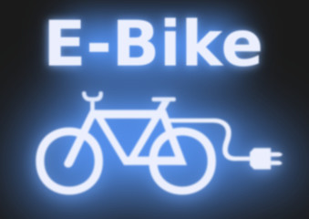 E-Bike Schrift