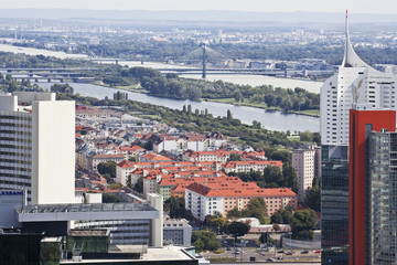 Obraz premium Panorama of Vienna, Austria