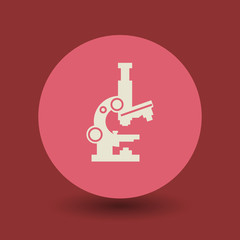 Microscope symbol, vector