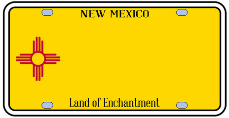 New Mexico State License Plate