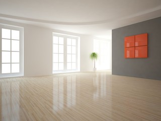 empty 3d interior