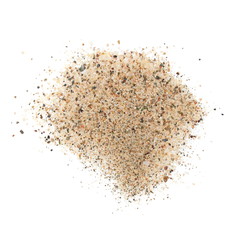 pile sand isolated on white background
