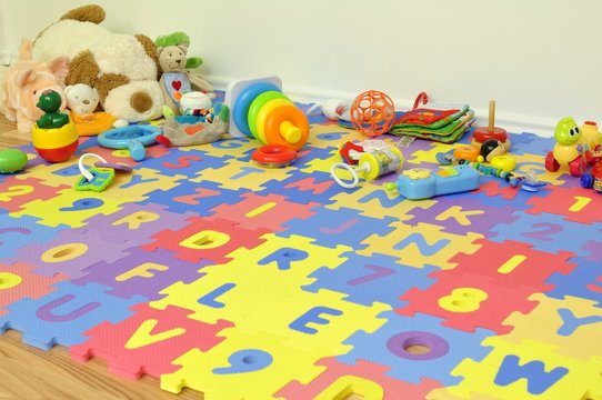 Spielecke im Kinderzimmer
