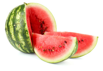 Juicy watermelon isolated on white