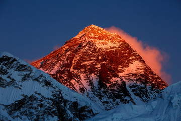 Everest in the sunset