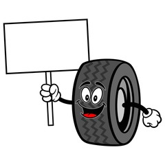 Tire with Sign