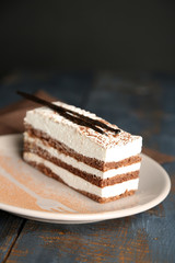 Tasty tiramisu cake