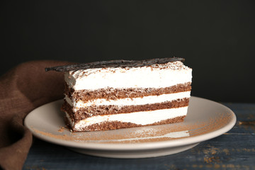Tasty tiramisu cake