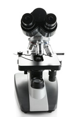 Microscope isolated on white