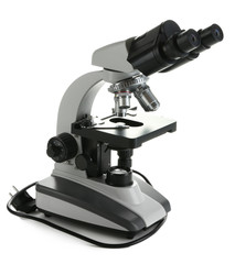 Microscope isolated on white