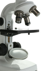 Microscope isolated on white