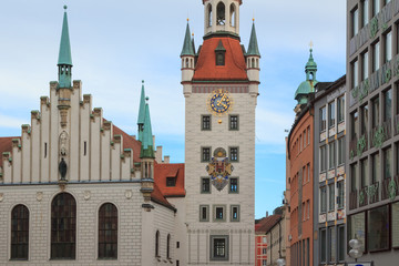 Fototapeta na wymiar Old city hall in Munich, German