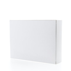 Empty blank white box