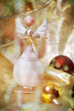 Christmas wooden angel