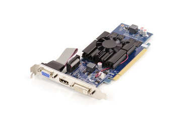 Graphic card on white background