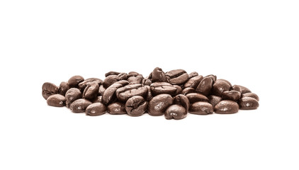 Coffee beans isolated on white background
