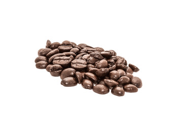Coffee beans isolated on white background