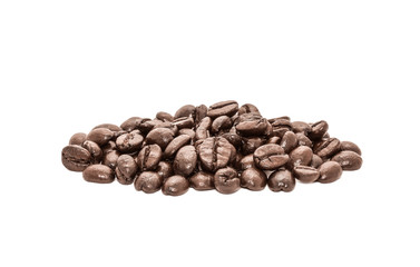 Coffee beans isolated on white background