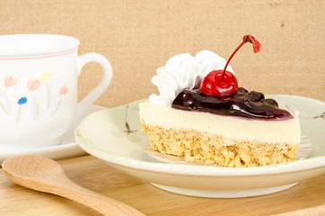 Blueberry cheesecake