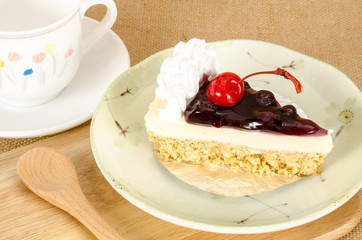 Blueberry cheesecake