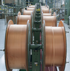 copper tubes for bending machine - obrazy, fototapety, plakaty