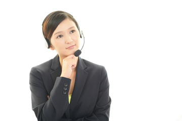 微笑むオペレーター