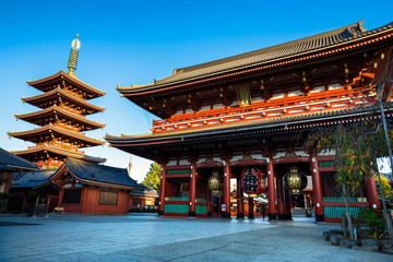 Obraz premium Świątynia Sensouji