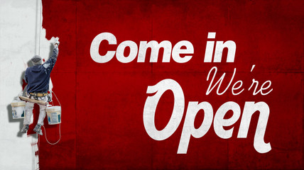 Come in, we are open