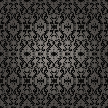 Damask Baroque Seamless Pattern Background