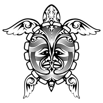 Tribal Totem Animal Turtle Tattoo