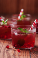 delicious pomegranate cocktail