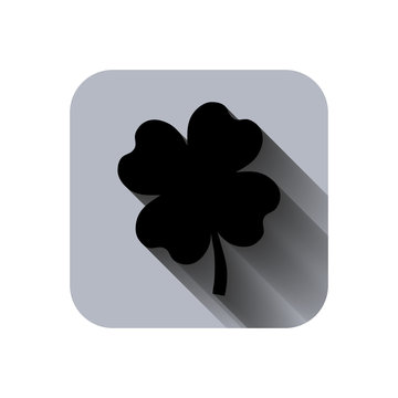 clover with four leaves sign icon saint patrick