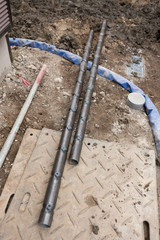 住宅の地盤改良工事用の鋼杭