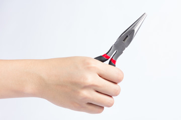 Pliers in hand