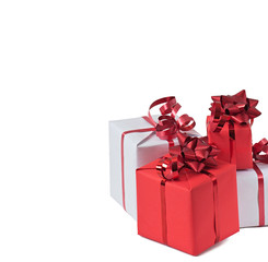 Gifts isolated on white background
