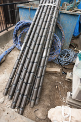 住宅の地盤改良工事用の鋼杭