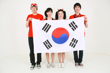 스튜디오 안 대한민국 태극전사