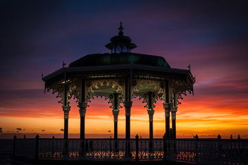Brighton Bandstand Sunset