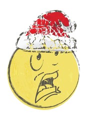 Christmas Cartoon face emotions