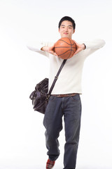 스튜디오의 대학생남자 