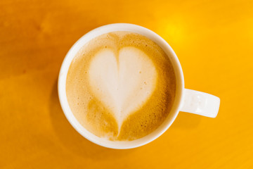 Latte coffee cup