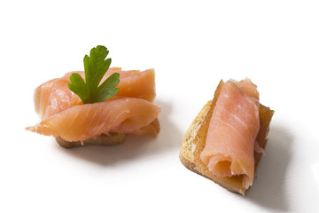 salmon canapes