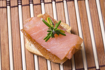 salmon canapes