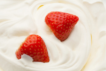 strawberry in yogurt © romankorytov