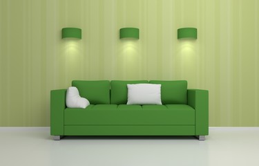 Modern interior composition