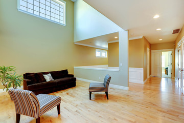 House interior with high ceiling