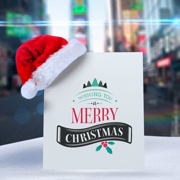 Composite image of christmas message